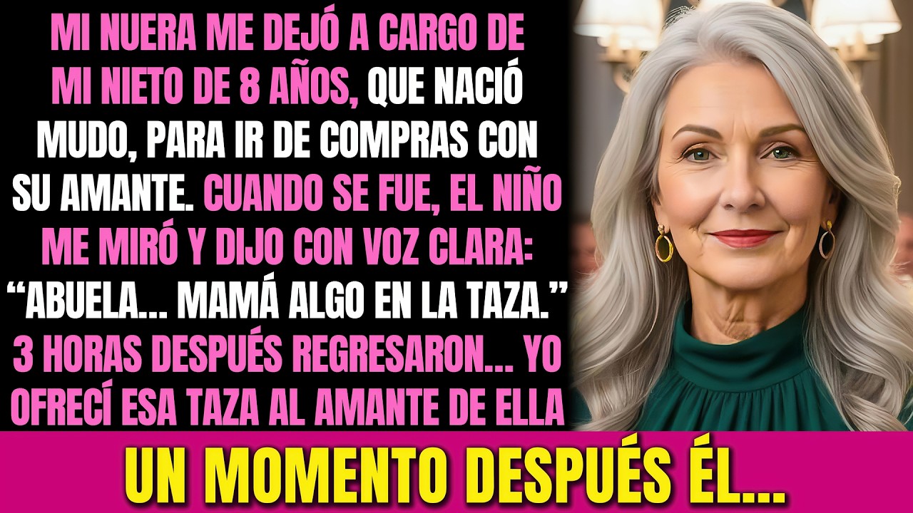 Mi nuera me dejó con mi nieto mudo para irse con su amante… así que le di una lección.