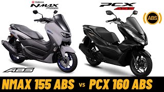 Yamaha NMAX 155 ABS 2021-2022 vs Honda PCX 160 ABS 2021-2022 simple comparison