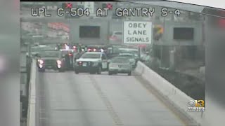 Lanes Temporarily Shut Down After Car Crashes, Overturns On Bay Bridge