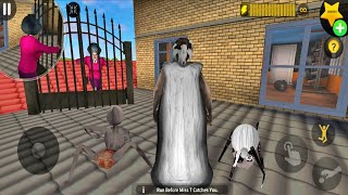 Play as Slendrina Baby Granny and Spider Angeline in Scary Teacher 3D | Troll Miss T Gameplay