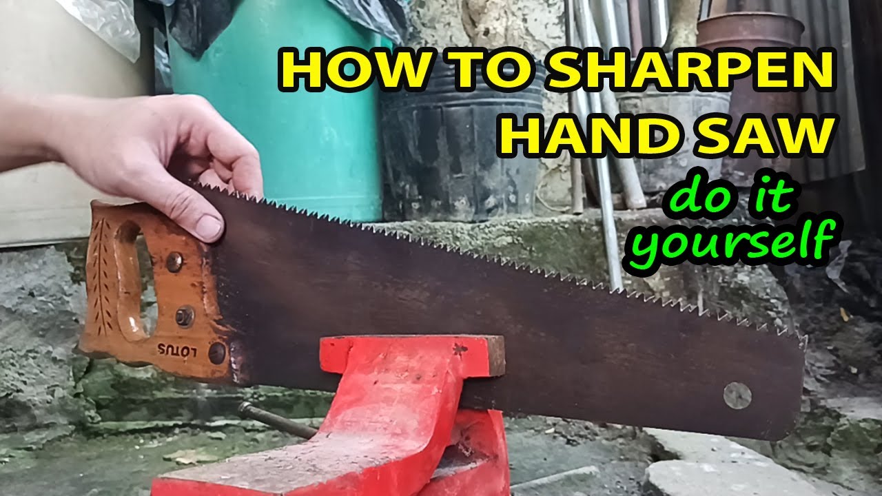 How To Sharpen A Crosscut Hand & Rip Saw - Correctly Cut Wood like ...