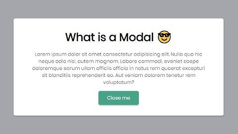 How to create modal popup using JavaScript in ASP.Net