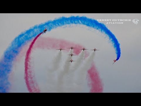 (4K) Royal Air Force Red Arrows Practice Show @ Aero Gatineau-Ottawa 2024