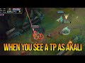 When akali sees a tp