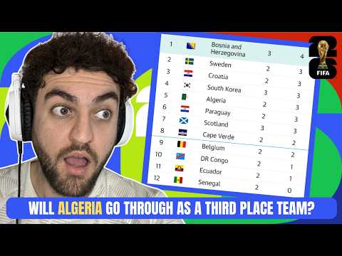 What Algeria NEED to go through as a third place team...