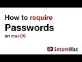 How to require a password after waking up your Mac on macOS Big Sur