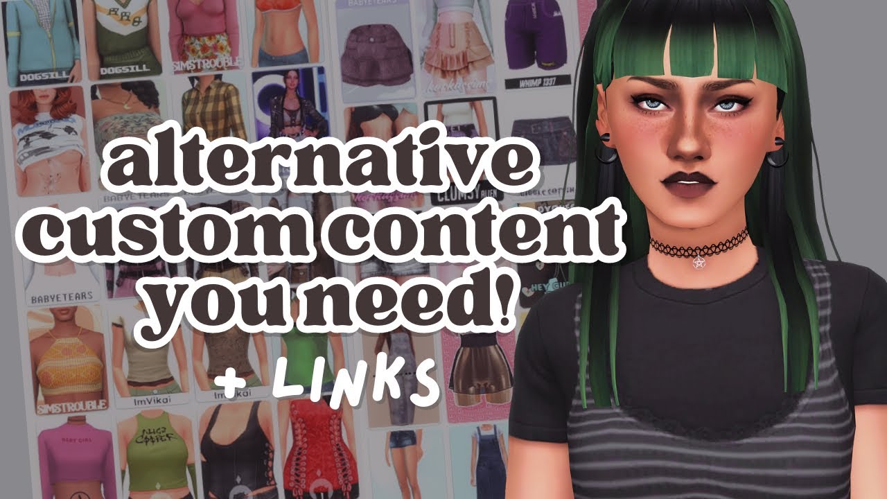alternative custom content you NEED + links // the sims 4 YouTube