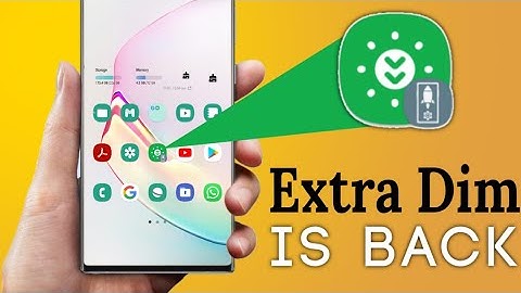 bring back extra dim mode in Samsung phones | Samsung ke phone me Extra Dim mode ko kaise layen