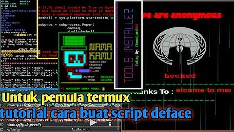 tutorial cara membuat script deface di termux