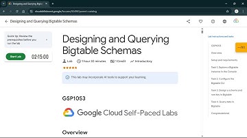 Designing and Querying Bigtable Schemas | #qwiklabs | #GSP1053 #CLI