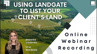Using LandGate To List land