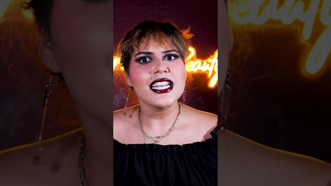 🖤moody makeup look  