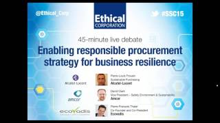 Amcor, Alcatel-Lucent and Ecovadis on enabling responsible procurement strategy Enabling Circular Procurement Policy Updates And Value Chain Collaboration