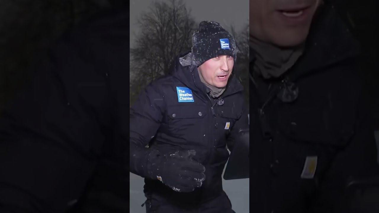 Buffalo, NY, is in the bullseye of a lake-effect snowstorm, and so are Jordan Steele's eyes #shorts