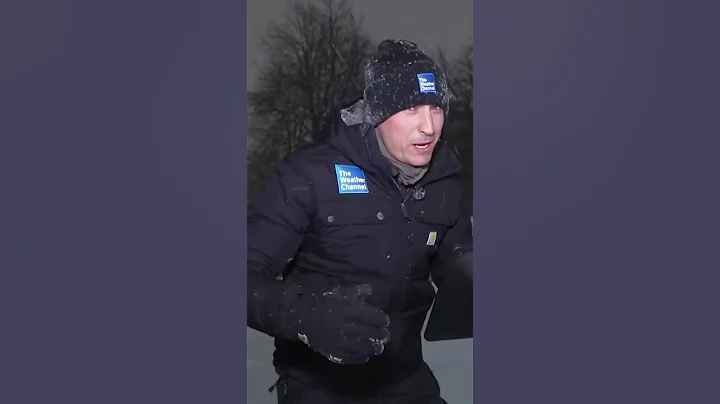 Buffalo, NY, is in the bullseye of a lake-effect snowstorm, and so are Jordan Steele's eyes #shorts