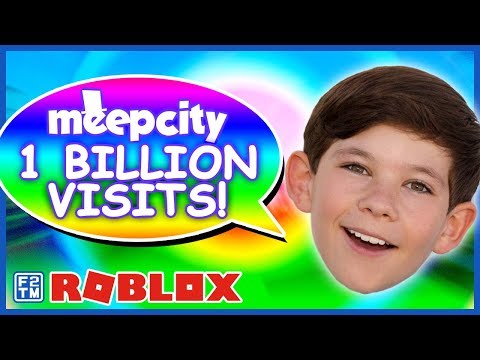 One Billion Visits On Roblox Meepcity Youtube - witch was the first roblox game to reach 1 billion