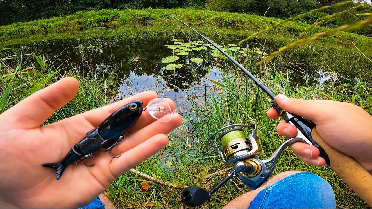 Je découvre des frayères à brochet et pêche dedans avec ce leurre étrange !!! ( c'est redoutable )