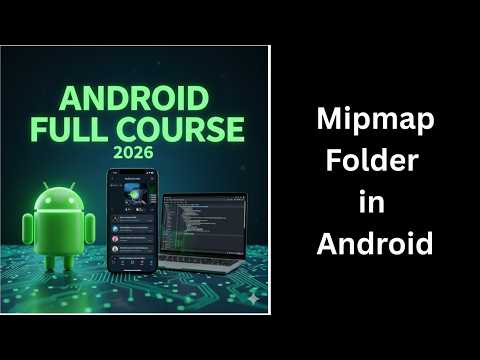 (93) Mipmap Folder in Android | Change App Icon | Android Course
