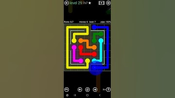 How To Solve Flow Free Courtyard Pack Level 29 7x7 Easy Board Walk Through Solution Walkthrough