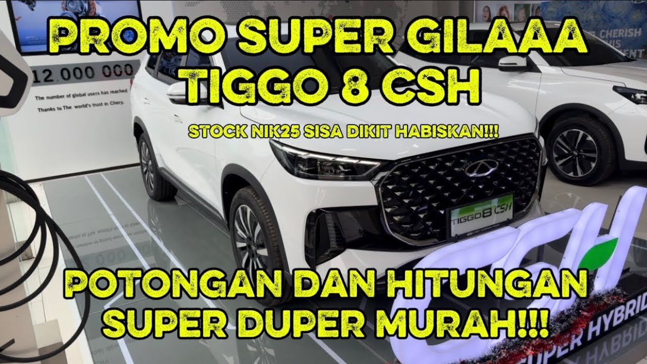 Promo super gila TIGGO8 CSH!!!! Habiskan STOck terakhir nik25!!! Hitungan super murah !!!!