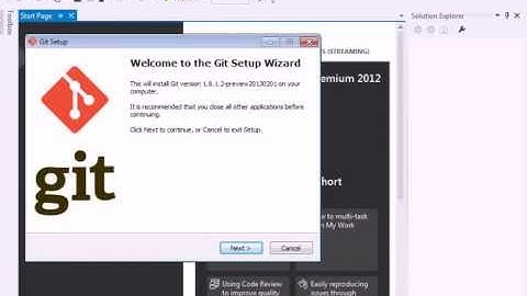 How to install Git in Visual Studio 2012 - Part 1