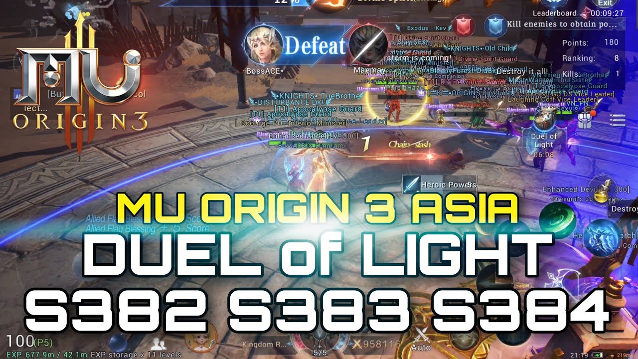 Duel of Light S382 S383 S384 Mu Origin 3 Asia - YouTube