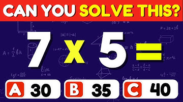 🧠Can You Solve This Mixed Math Quiz | Only Geniuses Can Solve These Math Problems! 🤯 | Funzy Quiz