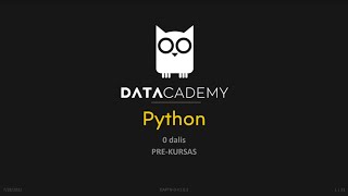 Pasiruošimas Python paskaitoms