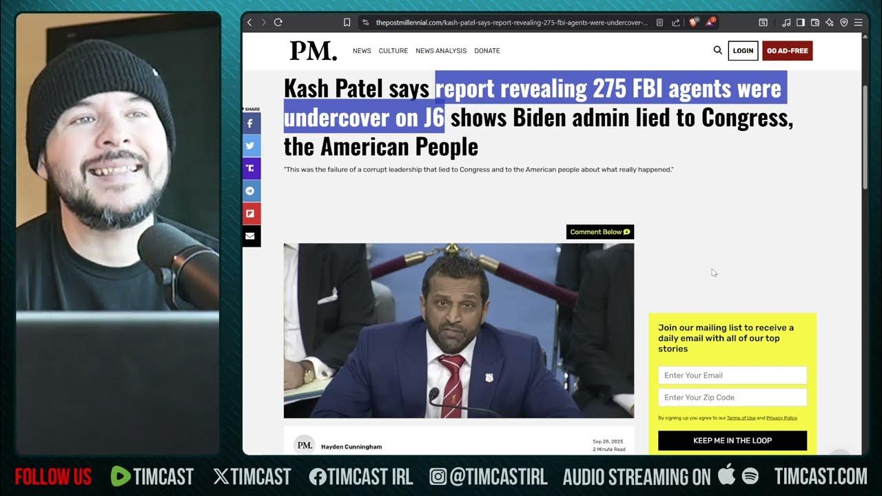 FBI Confirms 275 Agents In J6, Democrats LIED To Congress, AOC KNEW??! | Tim Pool