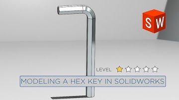 How to model a hex key in SOLIDWORKS less than 5 minutes