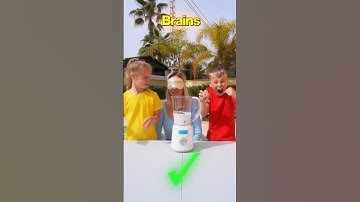 YES OR NO (Create Smoothie Challenge) #shorts Gaby and Alex Family