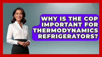 Why Is The COP Important For Thermodynamics Refrigerators? - Thermodynamics For Everyone