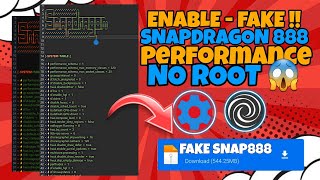 ENABLE ⚡ FAKE 📍 SNAPDRAGON PERFORMANCE NO ROOT 📍 how to overclock cpu & gpu no root best    #fixlag