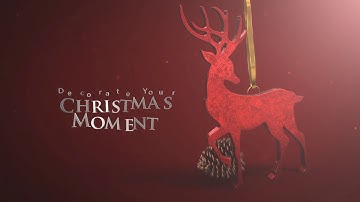 After Effects Template: Christmas Decoration Element 3D Pack