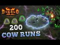 Best items  runes from 200 cow runs  diablo 2 resurrected