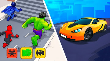 Hero Transform vs Race Master 3D |⭐🫷💥🫸⭐| Walkthrough Max Gameplay BB44W