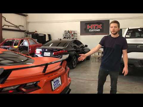2020 Corvette C8 rear bumper removal with spoiler