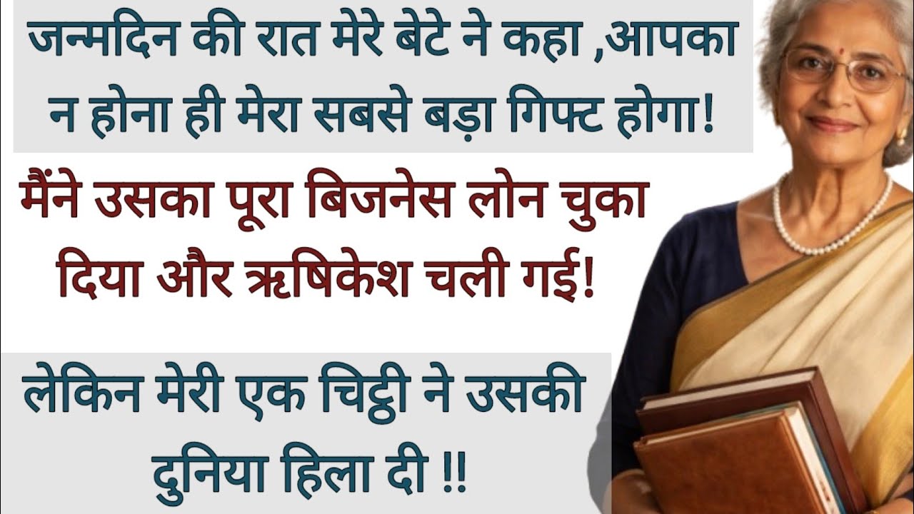 जब बेटे ने कहा,आपका न होना ही मेरा सबसे बड़ा गिफ्ट है! फिर मां ने …#emotional #hearttouching #story