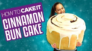 How To Make a GIANT CINNAMON BUN CAKE | With Cream Cheese Frosting | Yolanda Gampp | How To Cake It