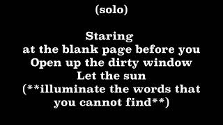 Unwritten - Backing Track
