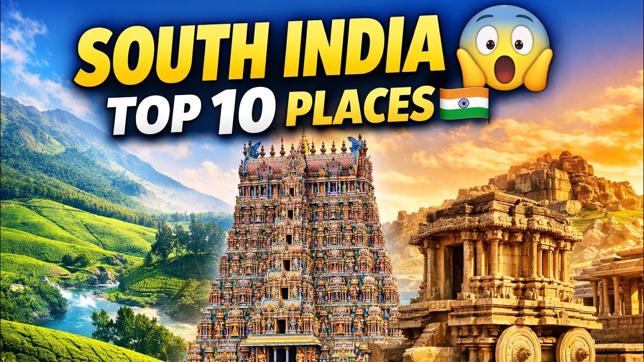 Top 10 Tourist Places in South India 🇮🇳 | South India Travel Guide 2026🔥 | Explore India ♥️ |
