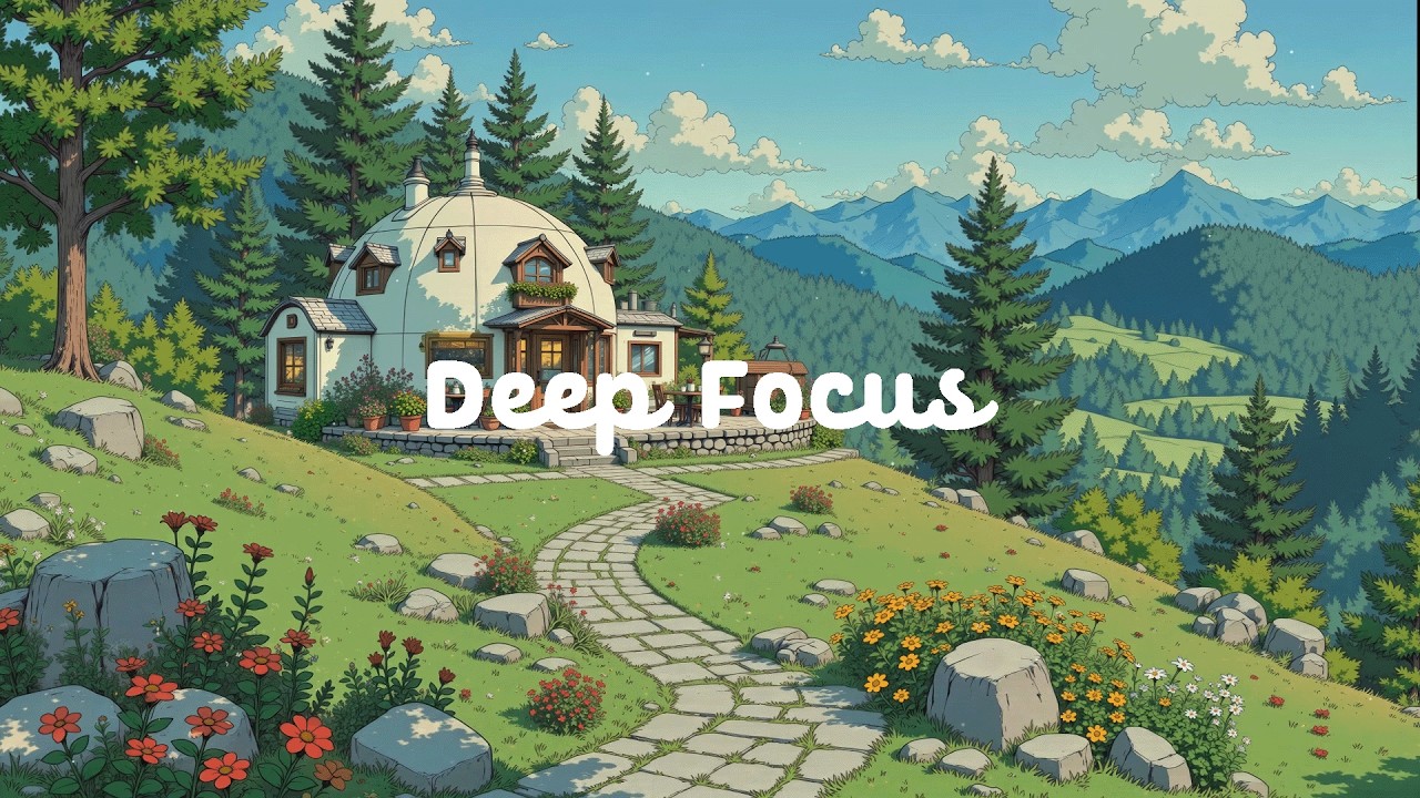 Stress Relief 🌄 Easy to Deep Focus with Mountain Vibe 🍃 Lofi Hip Hop & Relaxing for Reading & Calm