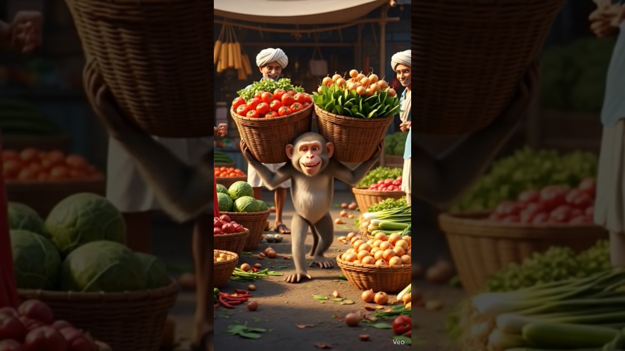 लिटिल बंदर काम करते हुए 