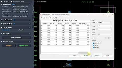Lisp tổng hợp diện tích Trắc ngang | Kiểm tra lại diện tích | AutoLISP Reviewer