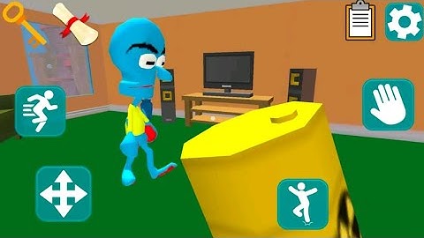 Squid Neighbor. Sponge Escape Level 3