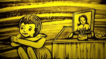 Vừa vẽ tranh cát trình diễn vừa kể chuyện -Thằng trộm chó Tập 2 - tranh cát Nguyễn Tiến