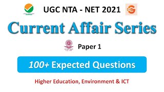 100+ Current Affair MCQs NTA UGC NET  Paper 1 Current Affairs 2021