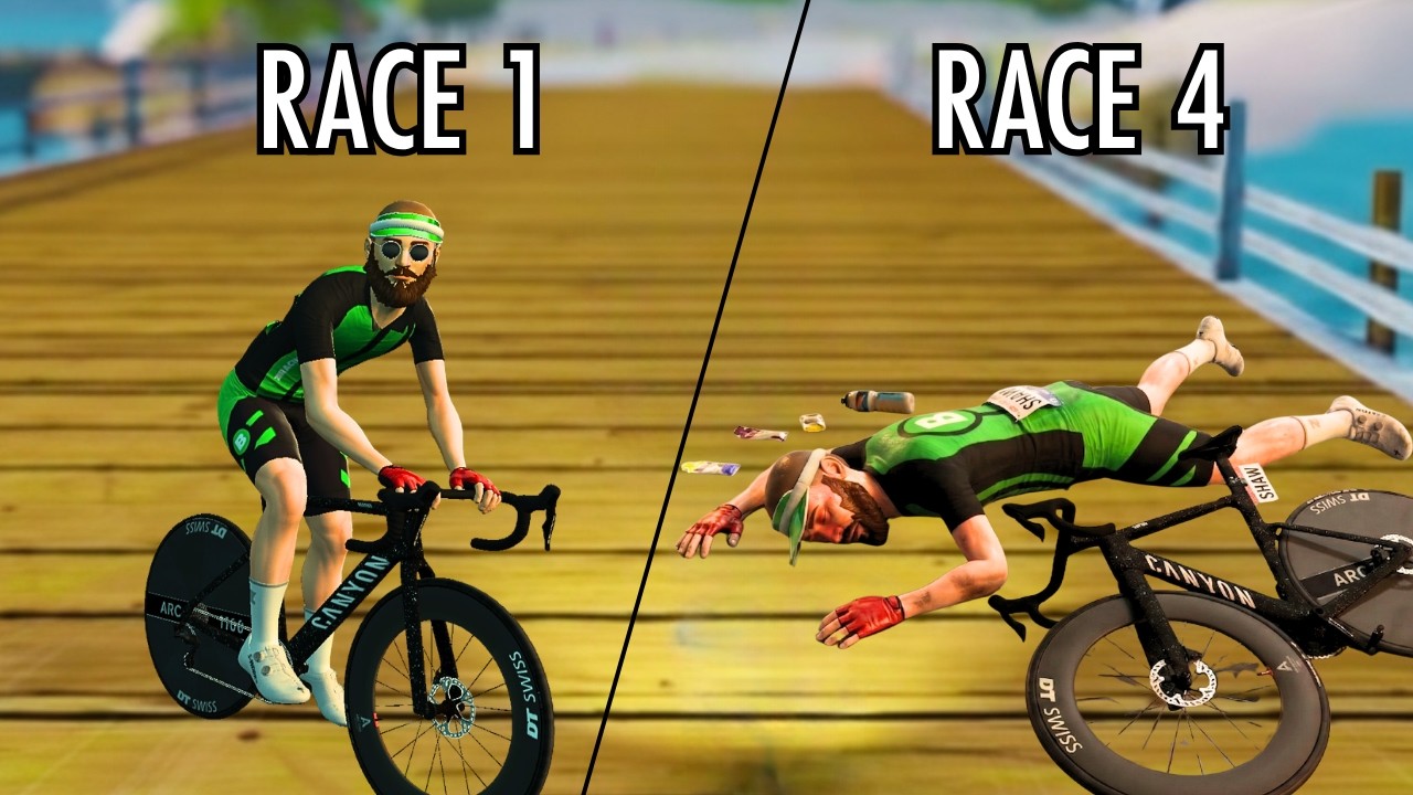 FOUR Zwift Races in a Row... What Could Go Wrong?