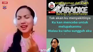 Antara Teman Dan Kasih|karaoke smule duet tanpa vocal cowok