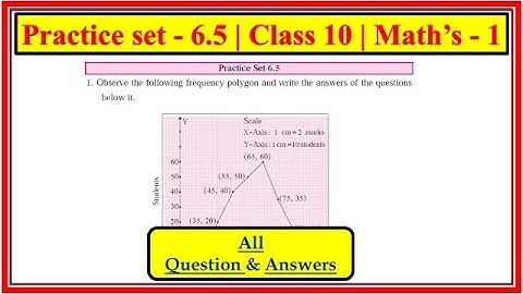 Practice set 6.5 class 10 maths 1 | Chapter 6 Statistics | Maharashtra state Board #class10th #std10